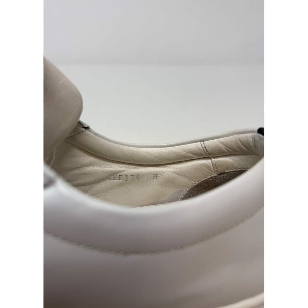 Prada Brushed Leather Sneaker White Size 9 US 8 Prada - Picture 7 of 9